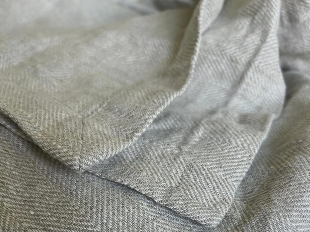 Herringbone linen