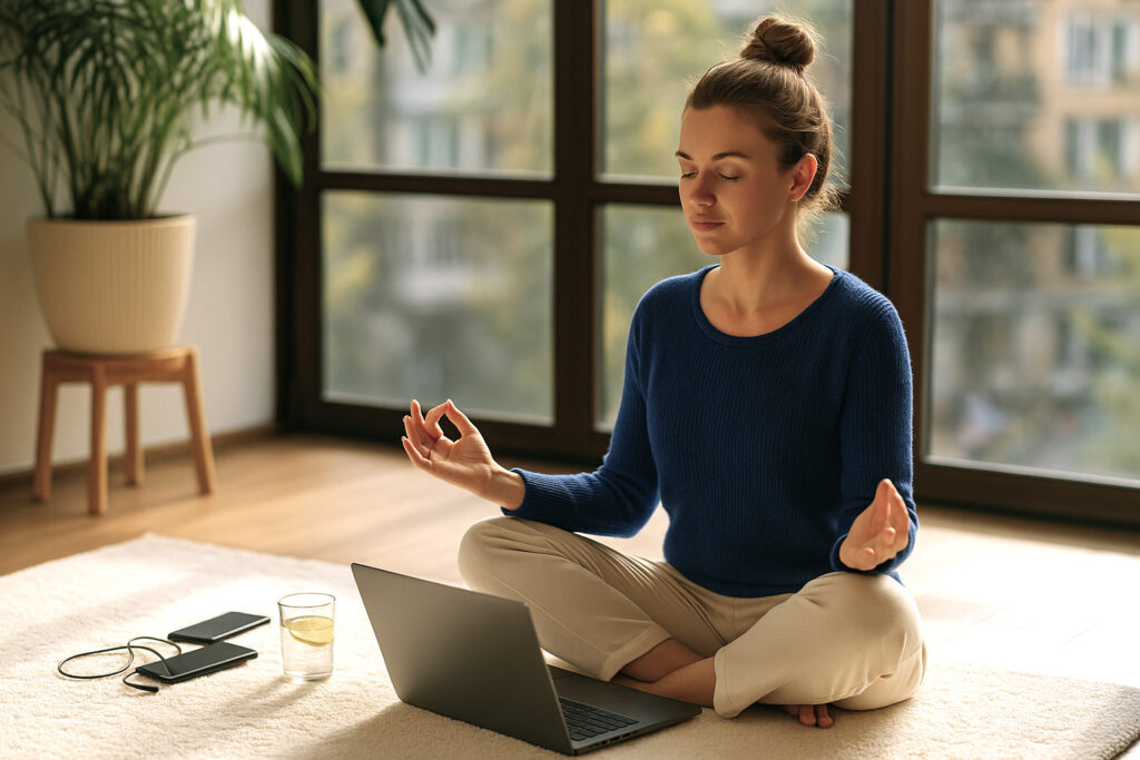 Woman multitasking Woman multitasking