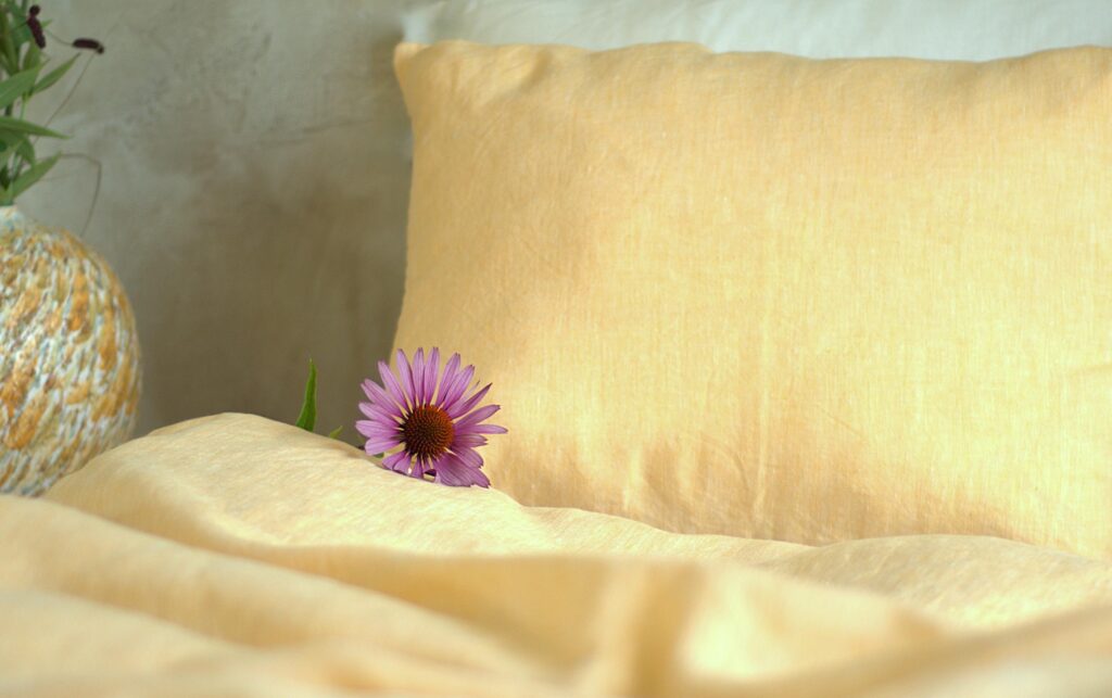 natural linen bedding set