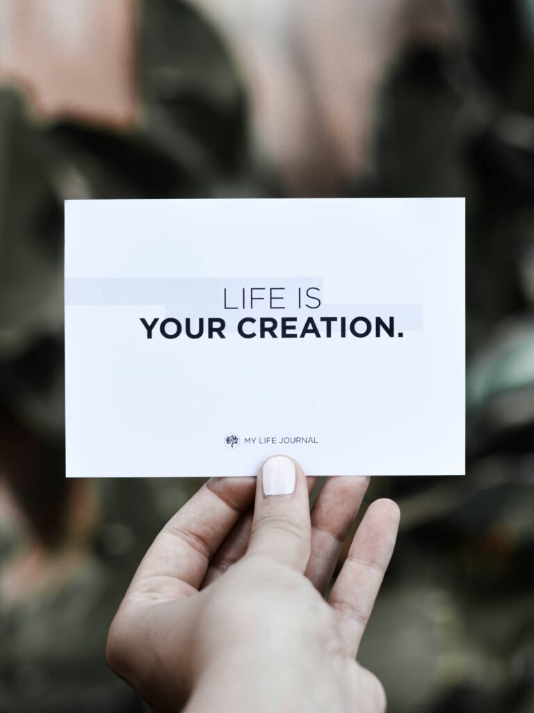 live is your creation