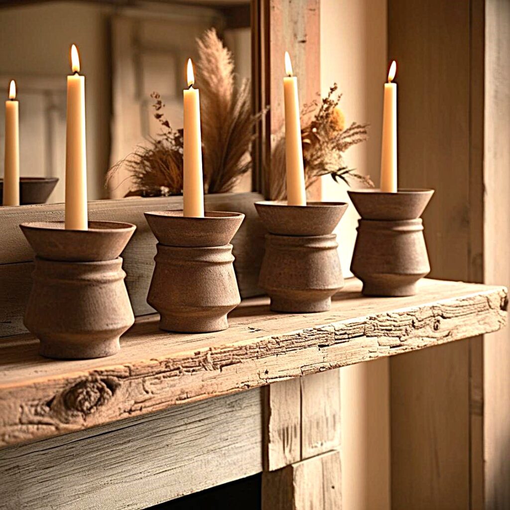 rustic candle holders in farmhousee rustic decor romm interior rustic candle holders in farmhousee rustic decor romm interior